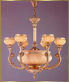 Alabaster Chandeliers Model: RL 1460-84